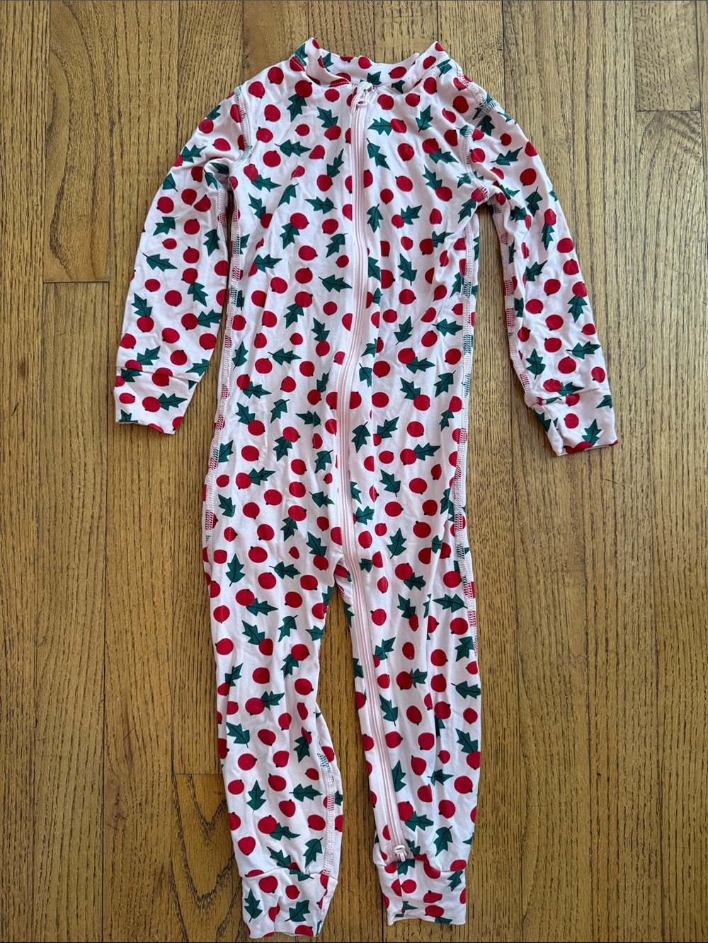 Hanna Andersson Christmas Holly Pajama Size 3 Year EUC